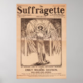 De Suffragette, Emily Davison, Vintage Poster (Voorkant)