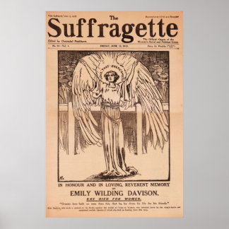 De Suffragette, Emily Davison, Vintage Poster