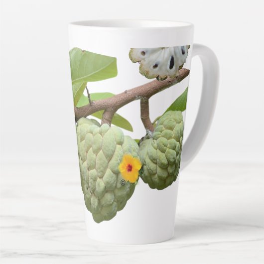 De suikerappel latte mok (Rechterhoek)