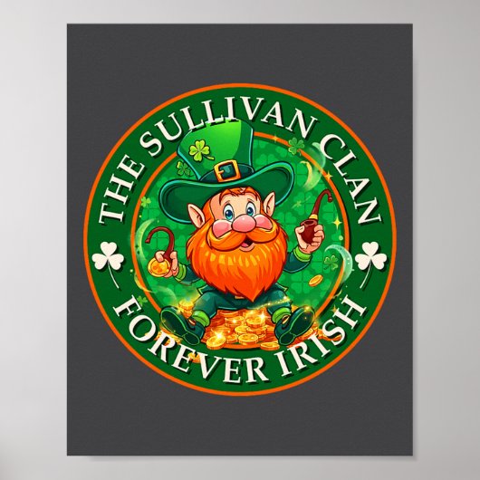 De Sullivan-clan Voor altijd Iers St. Patrick's Da Poster (Voorkant)