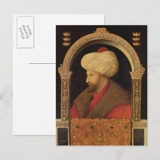 De Sultan Mehmet II 1480 Briefkaart (Voorkant / Achterkant)
