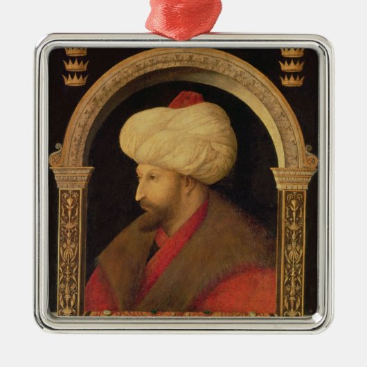 De Sultan Mehmet II 1480 Metalen Ornament (Voorkant)