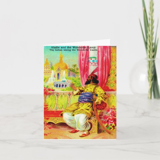 De sultan notitiekaartje (Voorkant)