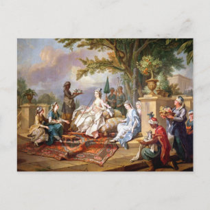 De Sultana geserveerd door haar Eunuchen Briefkaart