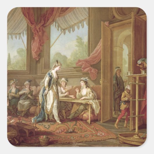 De Sultana Ordering Tapestries Vierkante Sticker (Voorkant)