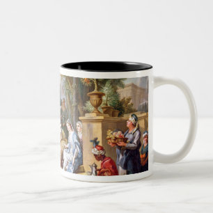 De Sultana Served by haar Eunuchs Tweekleurige Koffiemok