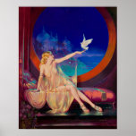 De Sultana van Henry Clive Poster<br><div class="desc">Dit is een digitaal verbeterde afdruk van een  kunstschilderij uit 1925,  Deco Arabian fantasy oil,  genaamd "Sultana",  van Henry Clive.</div>