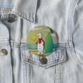 De Summertime Snowman-Button Ronde Button 7,6 Cm (In situ)