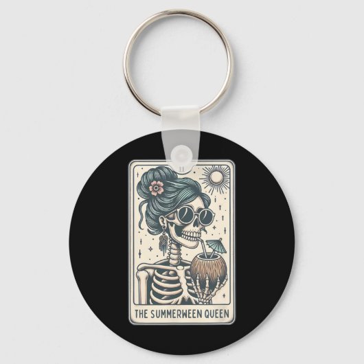 De Summerween Queen Tarot Kaart Sleutelhanger (Voorkant)