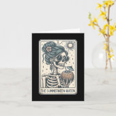 De Summerween Queen Tarot Kaart, Witchy Halloween Kaart (Gele Bloem)