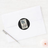 De Summerween Queen Tarot Kaart, Witchy Halloween Ronde Sticker (Envelop)