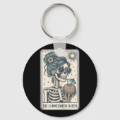 De Summerween Queen Tarot Kaart, Witchy Halloween Sleutelhanger (Voorkant)