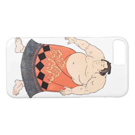 De Sumo Wrestler Case-Mate iPhone Case (Achterkant (Horizontaal))