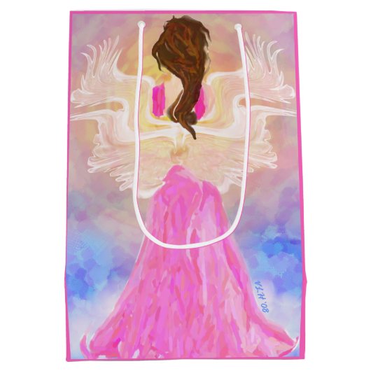 De Sun Angel Art het hoofd bieden Medium Cadeauzakje (Achterkant)