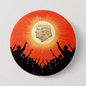 De Sun King Donald Trump Ronde Button 7,6 Cm (Voorkant)