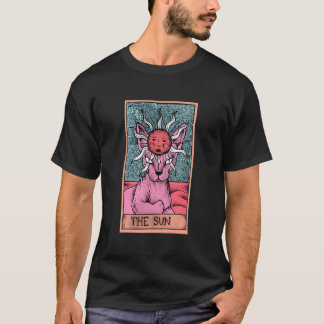 De Sun Sphynx Cat Tarot Kaart Lezer Gotisch Occult T-shirt