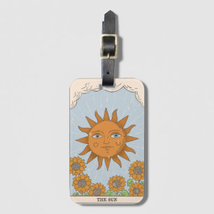 De Sun tarot card modern majoor Arcana Bagagelabel