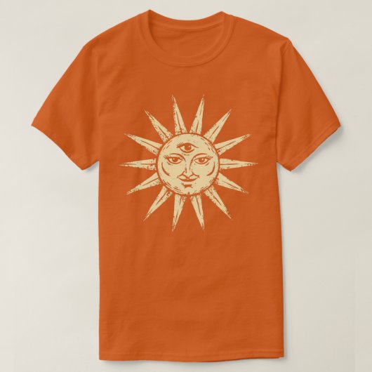 De Sun Tarot D-lezer Horoscoop Astrologie Astrolo T-shirt (Design voorkant)