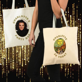 De Sun Tarot Kaart | 30e verjaardag naam en foto Tote Bag