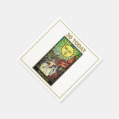 De Sun Tarot Kaart 30e Verjaardag Wit Feest Servet (Hoek)