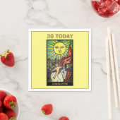 De Sun Tarot Kaart 30ste verjaardagsfeestje Servet (Insitu)