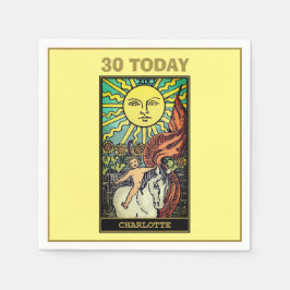 De Sun Tarot Kaart 30ste verjaardagsfeestje Servet