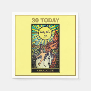 De Sun Tarot Kaart 30ste verjaardagsfeestje Servet