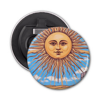 De Sun Tarot kaart Button Flesopener