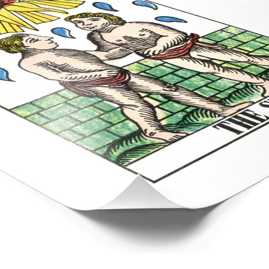 De Sun Tarot-kaart Foto Afdruk (Hoek)