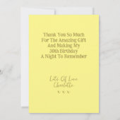 De Sun Tarot Kaart geel bedankje (Achterkant)