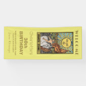 De Sun Tarot Kaart | Geel Verjaardag Achtergrond Spandoek (Horizontaal)