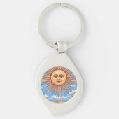 De Sun Tarot kaart Sleutelhanger (Voorkant)