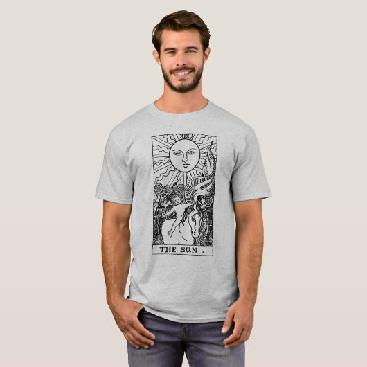 De Sun Tarot-kaart T-shirt (Voorkant volledig)