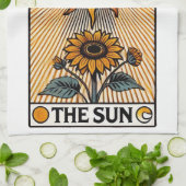 De Sun Tarot-kaart Theedoek (Gevouwen)