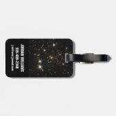 De Sunburst Arc in een enorme sterrenstelsel clust Bagagelabel (Achterkant horizontaal)