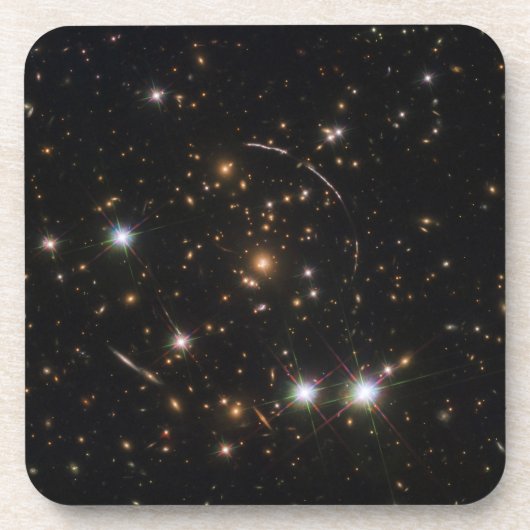 De Sunburst Arc in een enorme sterrenstelsel clust Bier Onderzetter (Voorkant)