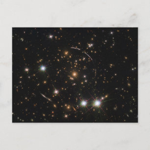 De Sunburst Arc in een enorme sterrenstelsel clust Briefkaart