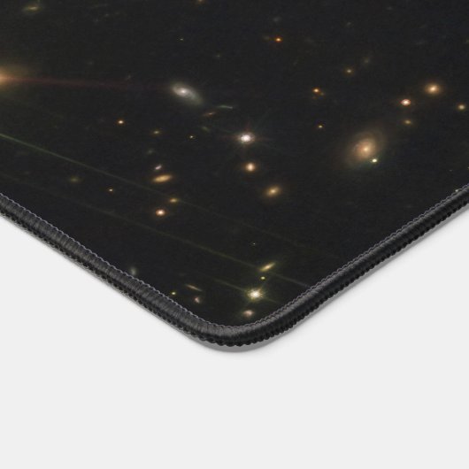 De Sunburst Arc in een enorme sterrenstelsel clust Bureaumat (Hoek)