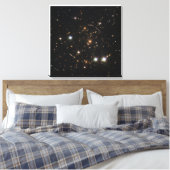 De Sunburst Arc in een enorme sterrenstelsel clust Canvas Afdruk (Insitu (Slaapkamer))