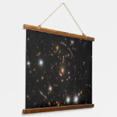 De Sunburst Arc in een enorme sterrenstelsel clust Hangend Wandkleed (Gebogen)