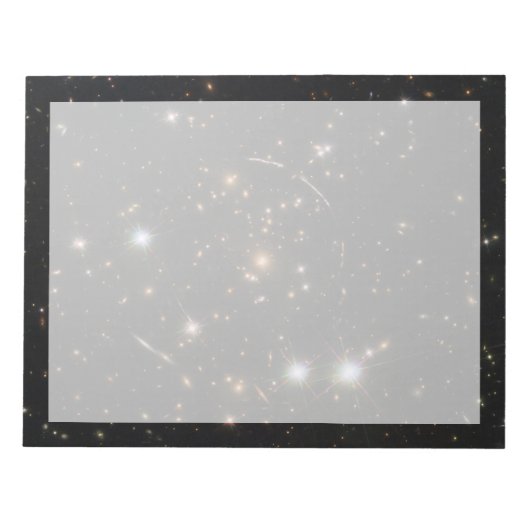 De Sunburst Arc in een enorme sterrenstelsel clust Notitieblok (Voorkant)