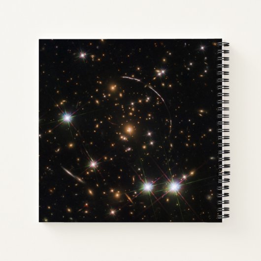 De Sunburst Arc in een enorme sterrenstelsel clust Notitieboek (Achterkant)