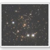 De Sunburst Arc in een enorme sterrenstelsel clust Sticker (Voorkant)