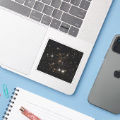 De Sunburst Arc in een enorme sterrenstelsel clust Sticker (Laptop met iPhone)