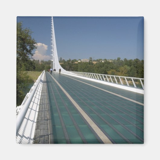 De Sundial-brug bij Turtle Bay Magneet (Voorkant)