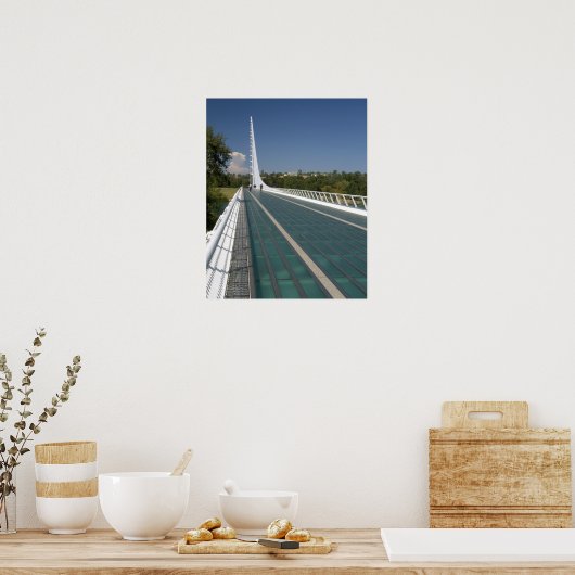 De Sundial Brug bij Turtle Bay Poster (Keuken)