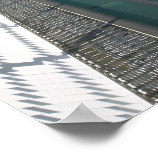 De Sundial Brug bij Turtle Bay Poster (Hoek)