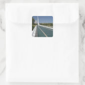 De Sundial-brug bij Turtle Bay Vierkante Sticker (Tas)