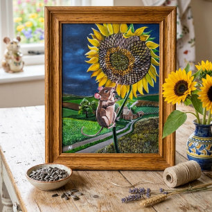 De Sunflower Summit-schilderij door Alfred Fox Poster