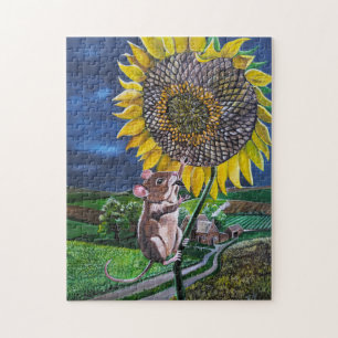 De Sunflower Summit-schildering van Alfred Fox Legpuzzel